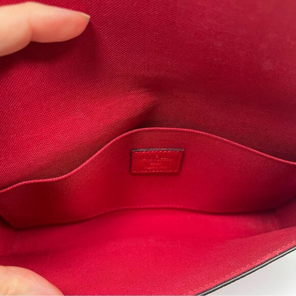Louis Vuitton Felicie Pochette Monogram Empreinte Leather Red - Picture 8 of 9